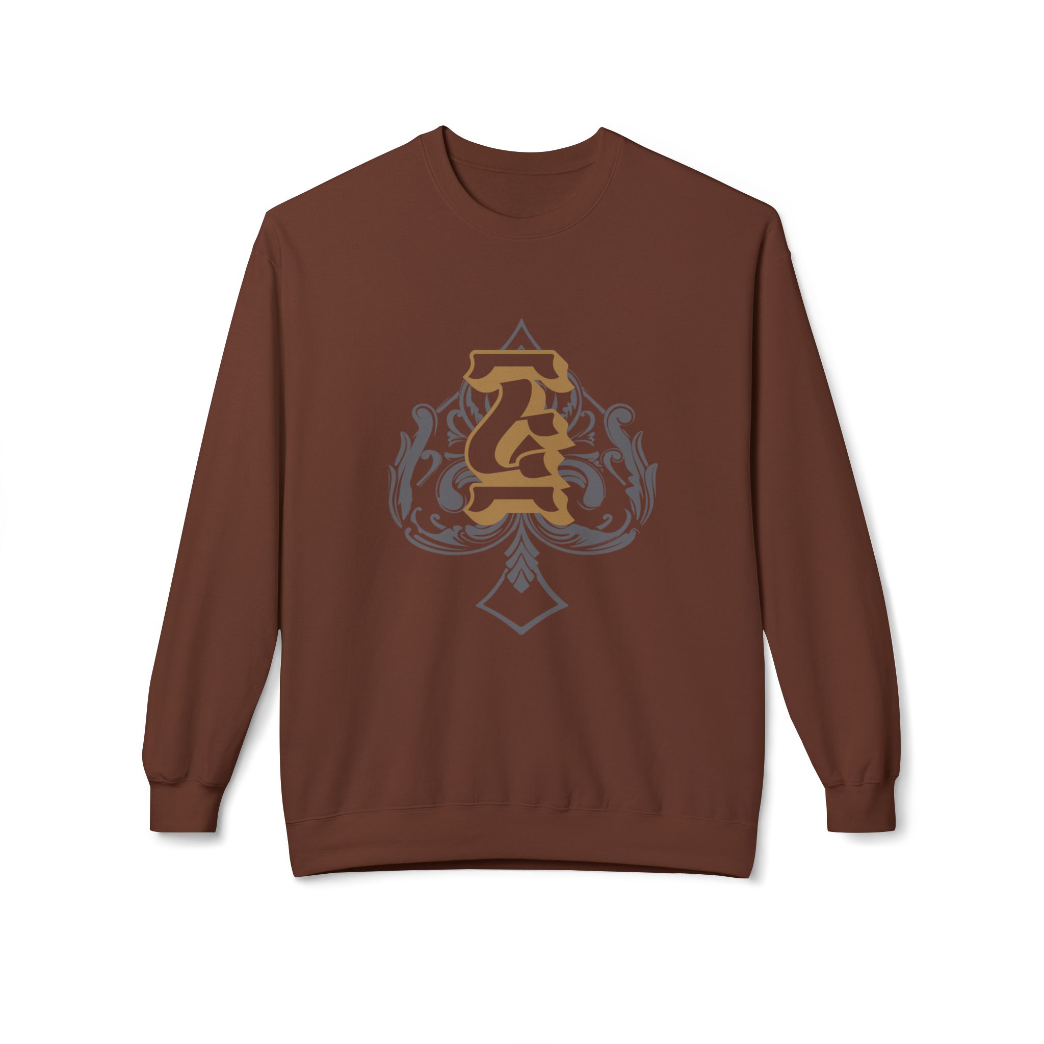 5 of Spades Fleece Crewneck Sweatshirt Ethiopian Ge'ez